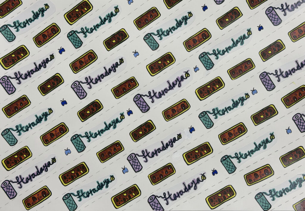 岐陽中学校 包装紙デザインプロジェクト|地域の中学生と原田屋をつなぐ取り組み 岐陽中学校 包装紙デザインプロジェクト|地域の中学生と原田屋をつなぐ取り組み